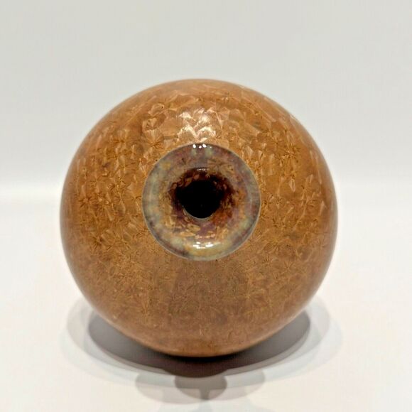 Vintage Vase Signed by Artist Len Lindsay III Crystalline Glaze Studio Pottery - Picture 6 of 9